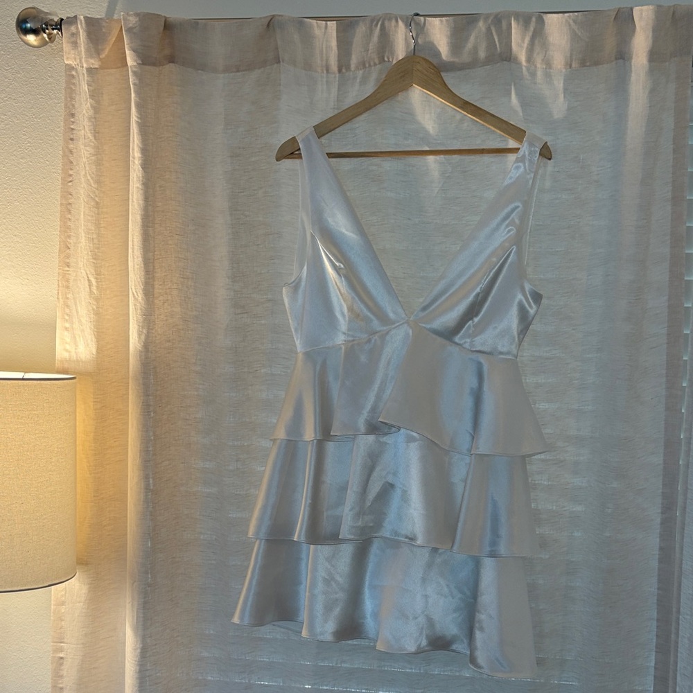 Lulu's Silver Mini Dress
